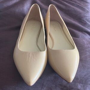 Cole Haan Cream Pointed Toe Flats